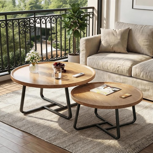 Round coffee table set 2 - set,