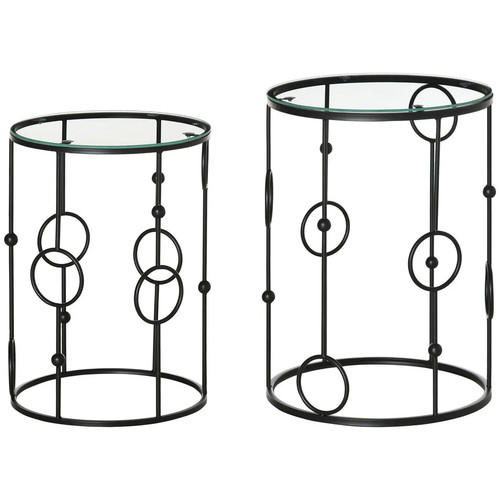 Homcom nesting round coffee - homcom,