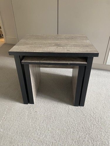 Nest tables grey rustic - tables,