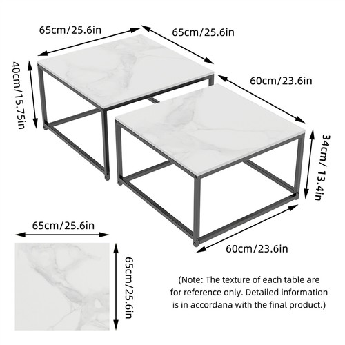 Nest coffee tables set 2 - coffee,