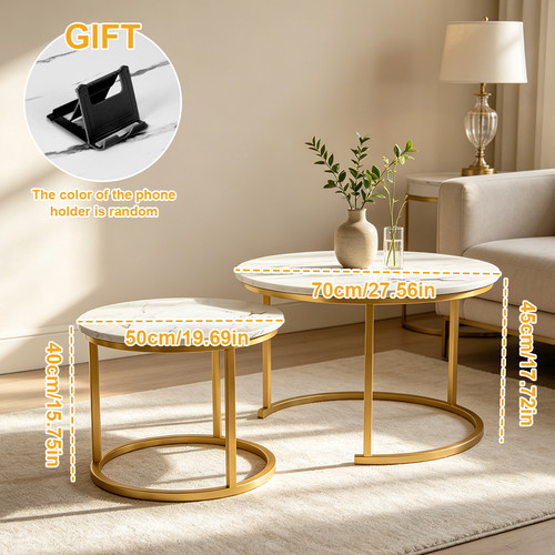 Nesting coffee tables set - coffee,