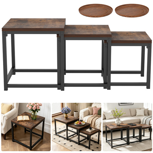 Nesting coffee tables set - nesting,