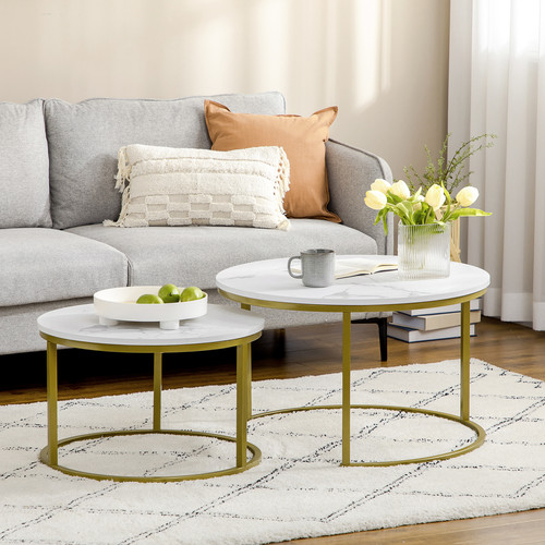 Coffee table marble set 2 - table,