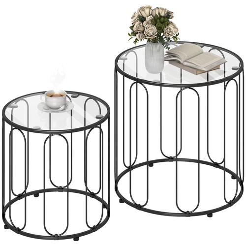 Homcom coffee table set 2 - homcom,
