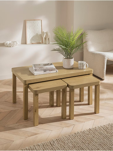 Natural coffee table - coffee,