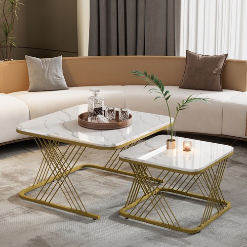 Nesting coffee tables set - nesting,