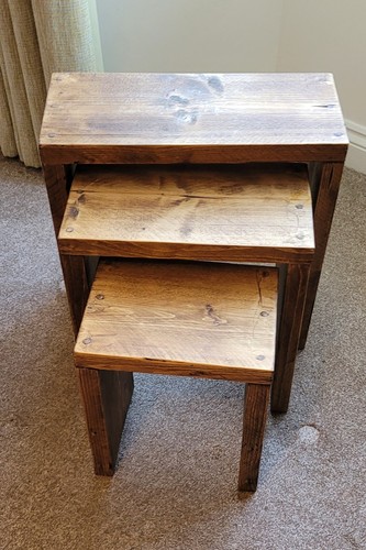 Rustic solid wood nest - solid,