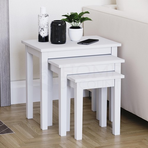 Wooden nest tables piece - of, 3