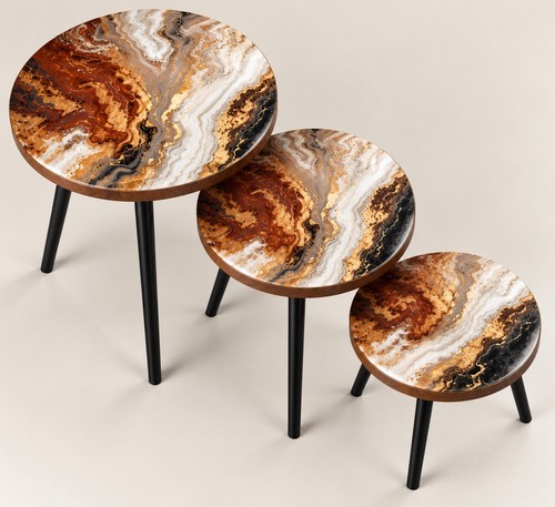 Set luxury epoxy resin - of,