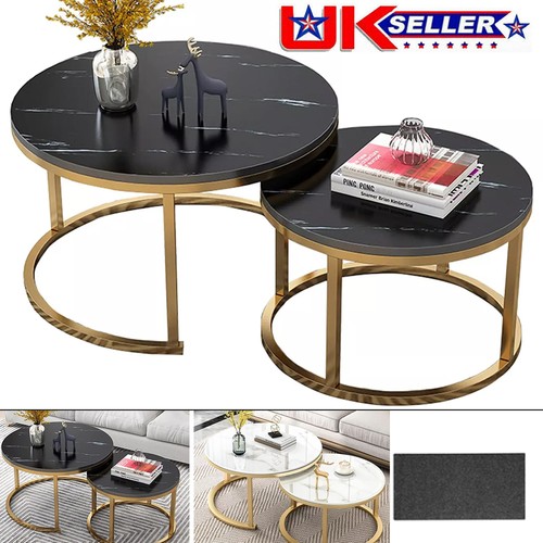 Black nesting coffee tables - black,
