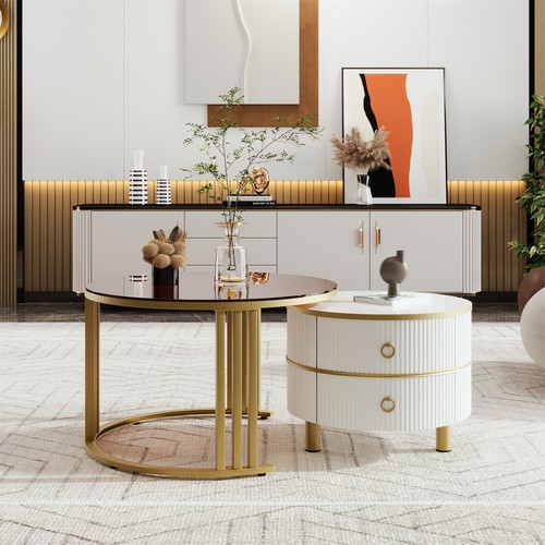 Nesting coffee tables set - set, of