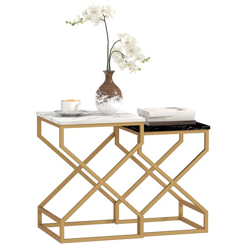 Homcom nest tables coffee - homcom, tables,