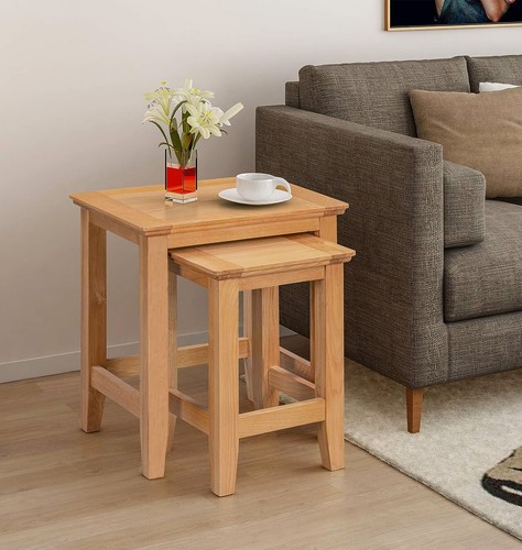 Nest tables small - of, oak