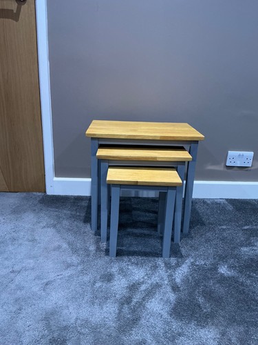Cleo nest coffee tables oak - of,