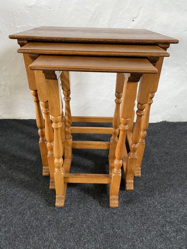 Set three oak tall nesting - tall,