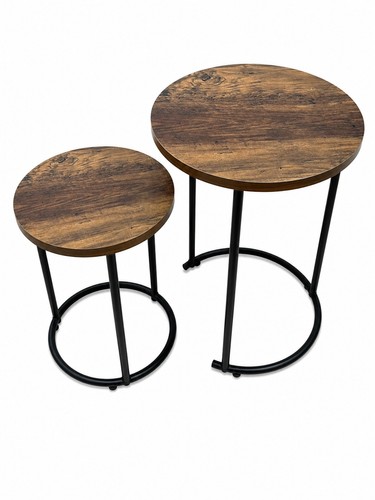 Round nesting table set - of, 2