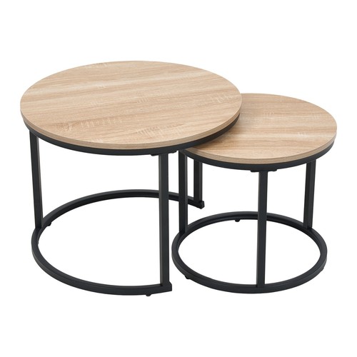 Nesting coffee tables set - nesting, of