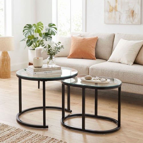 Nest tables with steel - of,