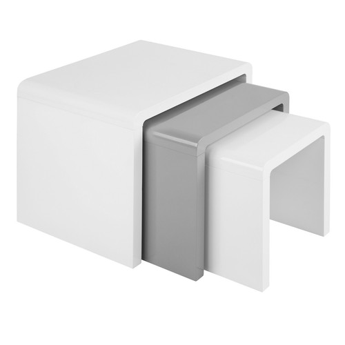 Nest tables set 3 white - of,