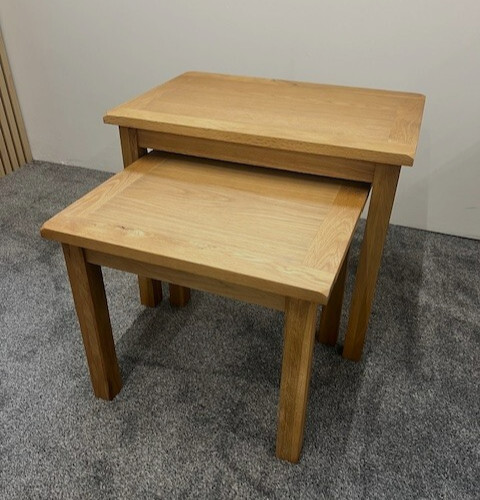 Oak nest tables set 2 - of,