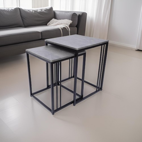 Set grey marble effect - set,