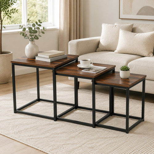 Set nesting coffee tables - 3,