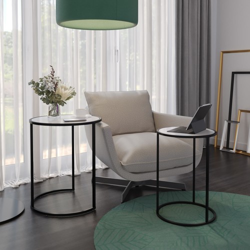 Piece round nesting - round, side