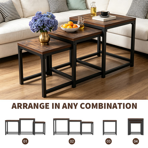 Nesting coffee tables set 3 - tables, of