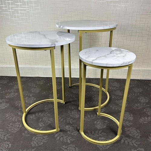 Set round wooden steel - 3,